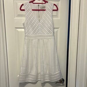 J. Crew White Sleeveless Formal Dress